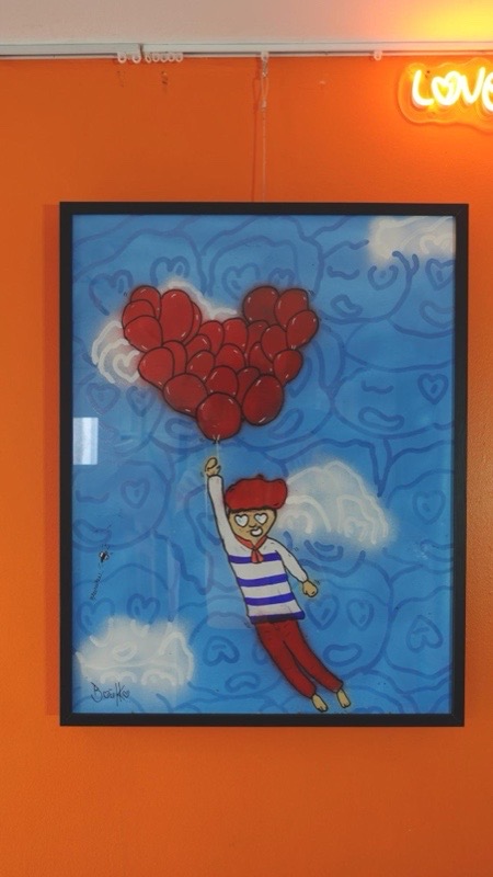 Œuvre Flying Boukus de Baptiste Boukko