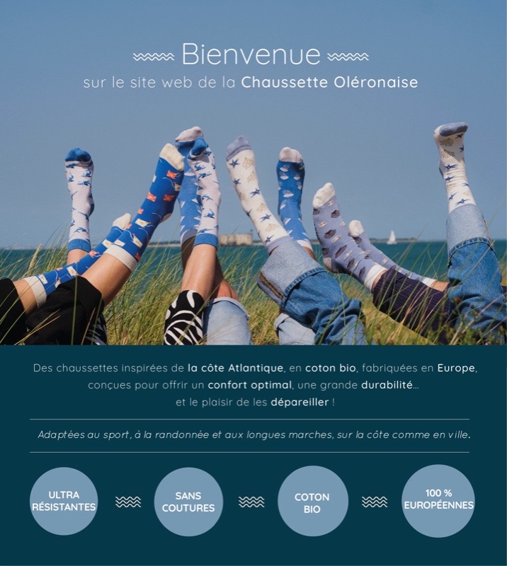 Chaussettes oléronaises Le Bloop