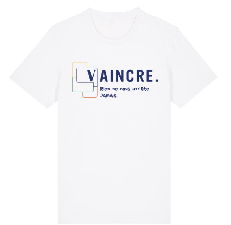 T-shirt Vaincre ARSLA blanc