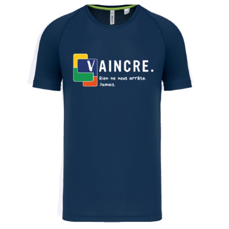 T-shirt Vaincre ARSLA bleu